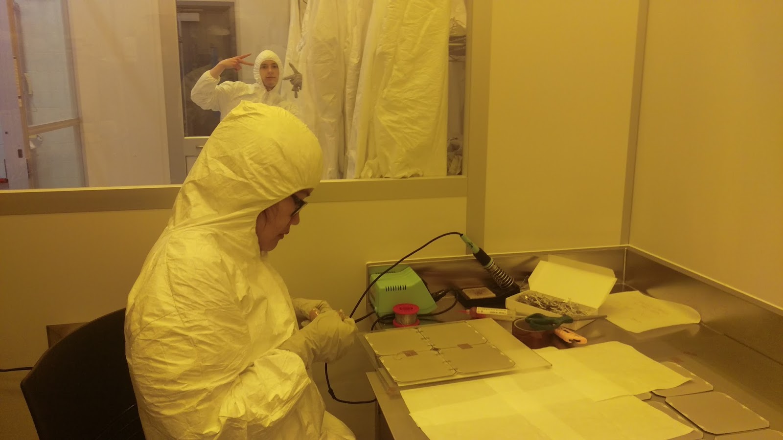 Soldering in the Clean Room